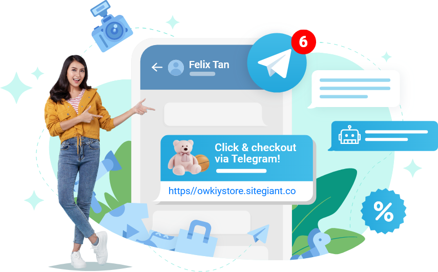 Telegram-commerce-sitegiant-lite