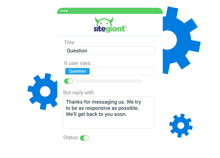 keyword based automated replies