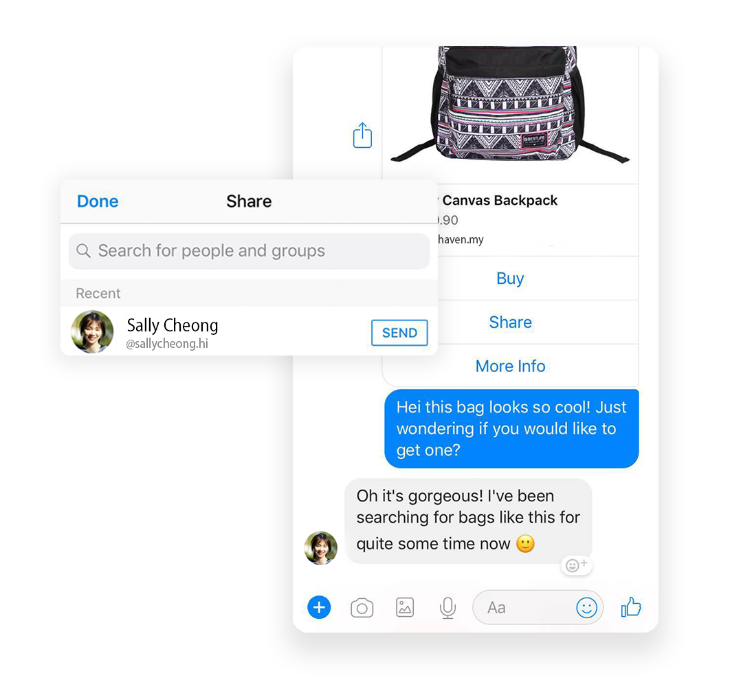 share with family and friends