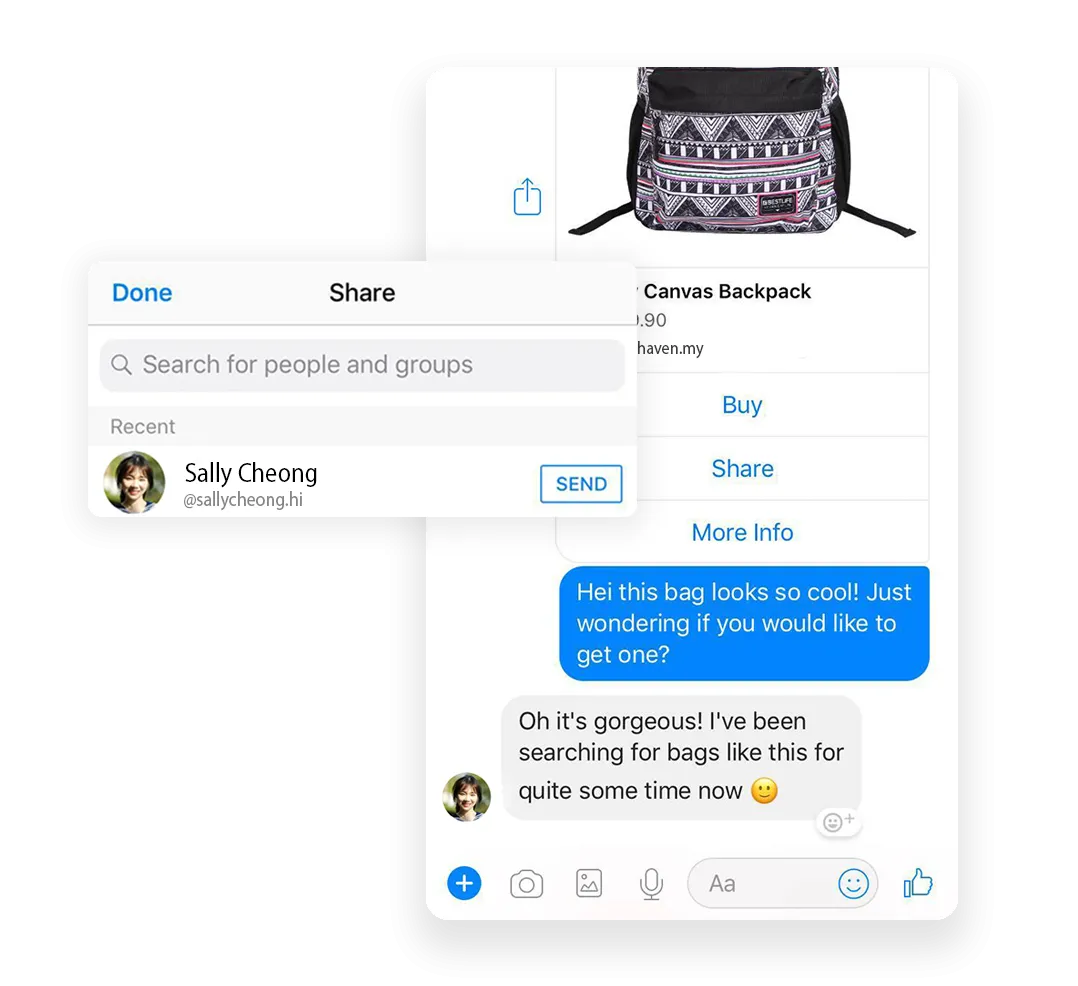 share with family and friends