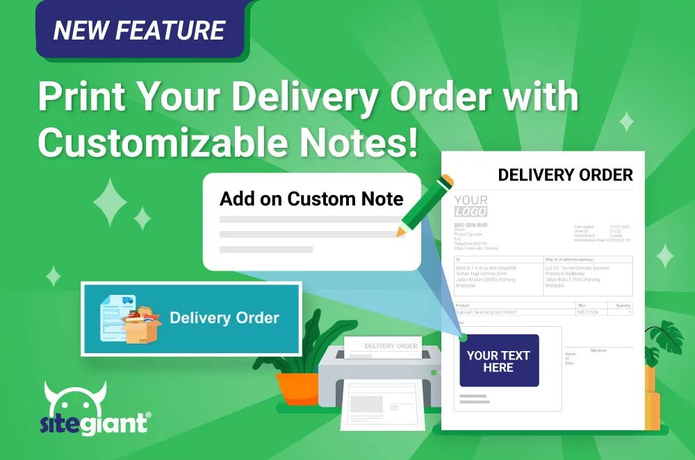 SiteGiant Delivery Order