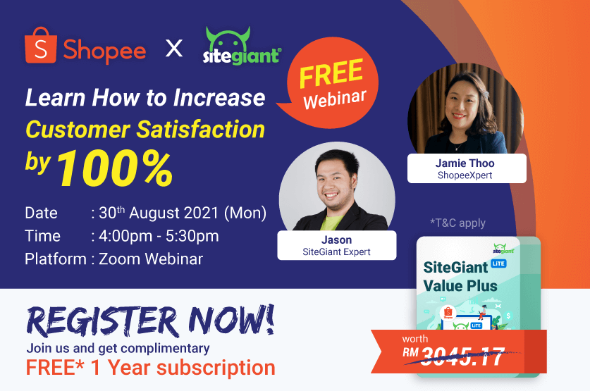 SiteGiant X Shopee Webinar with Jamie Thoo