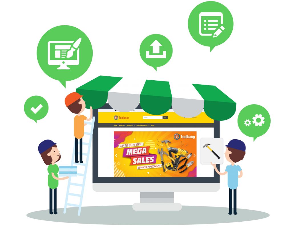 Webstore design and maintenance service