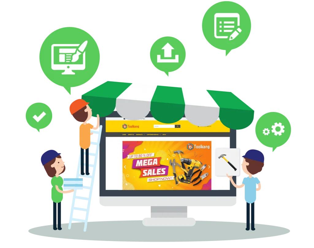 Webstore design and maintenance service