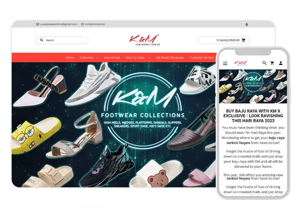 K&M merchant webstore