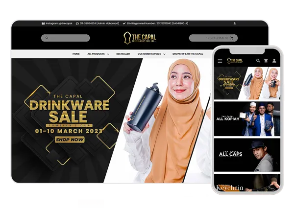 The Capal merchant webstore